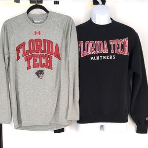 Florida Tech Panthers Sweatshirt Champion Sweatshirt Under + Armour Shirt Small